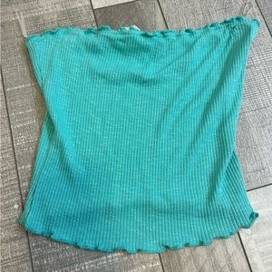 Blue Tube/Crop Top